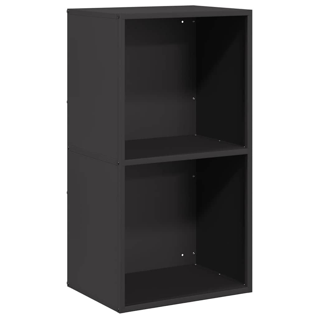 vidaXL Brandhoutrek 40x30x75 cm koudgewalst staal zwart