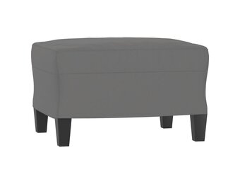 vidaXL Voetenbank 60x50x41 cm microvezelstof donkergrijs
