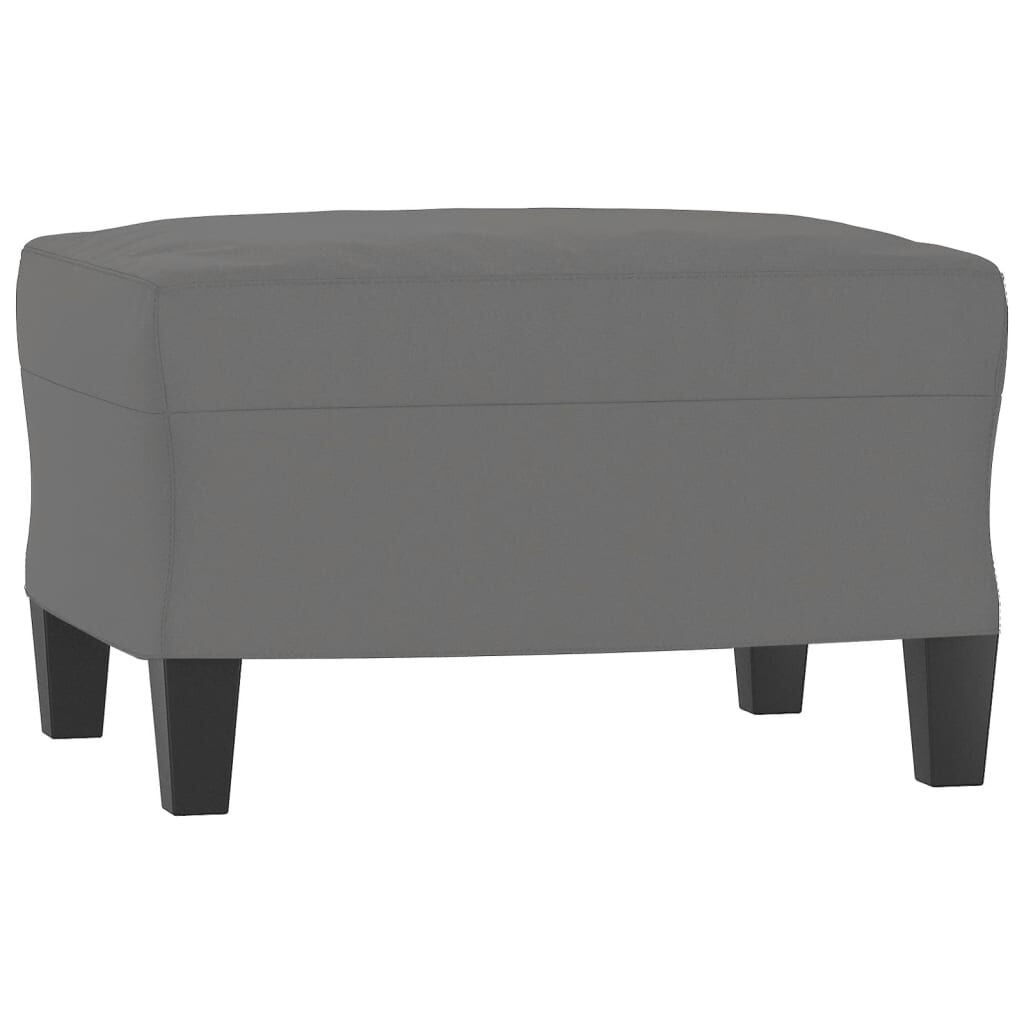 vidaXL Voetenbank 60x50x41 cm microvezelstof donkergrijs