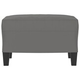 vidaXL Voetenbank 60x50x41 cm microvezelstof donkergrijs