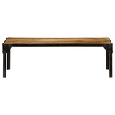 Salontafel 110 cm Massief Mangohout & Staal - 61% Korting!