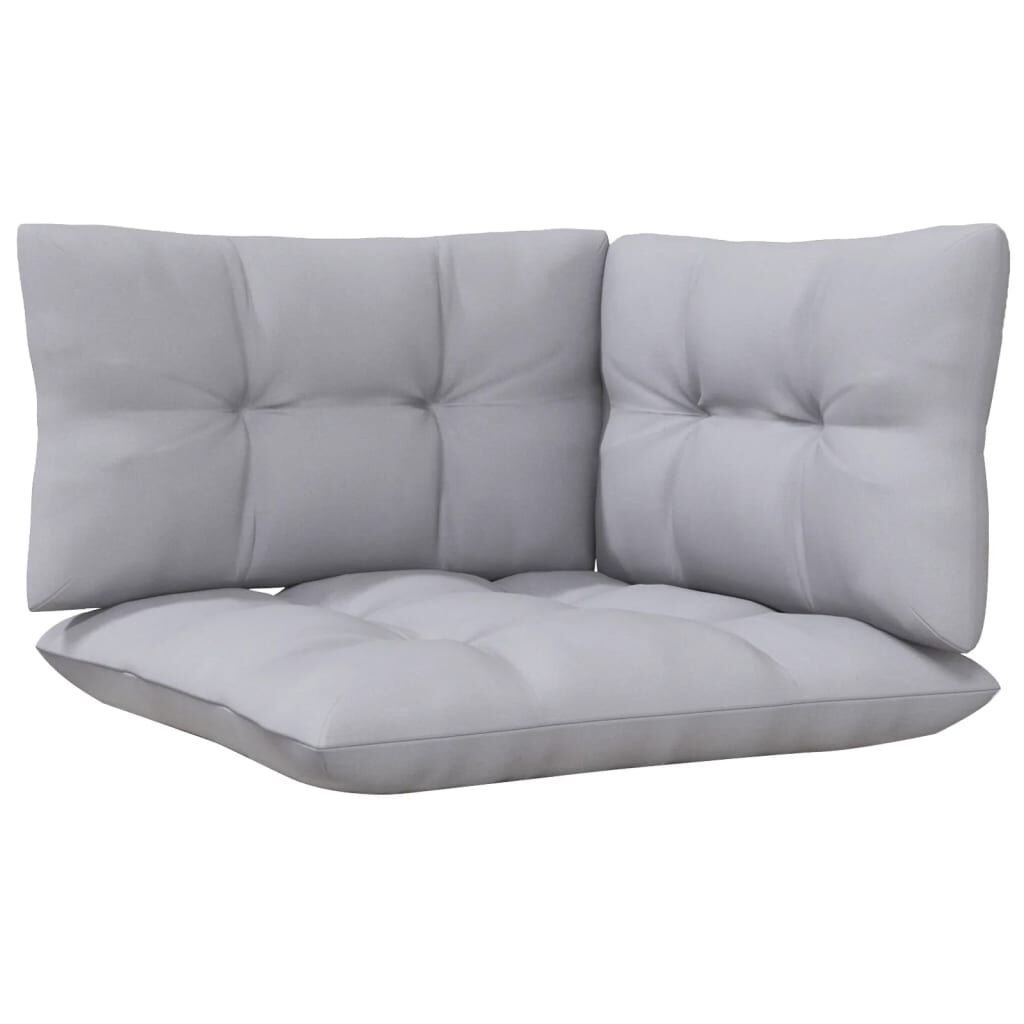 VidaXL Loungeset Grenenhout Grijs - 3-delig - 35% Korting
