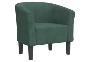 VidaXL Kuipstoel Fluweel Donkergroen - 35% Korting!