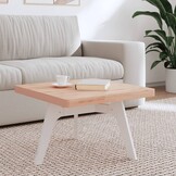 vidaXL Massief Beuken Tafelblad - Vierkant 60x60cm - 60% Korting