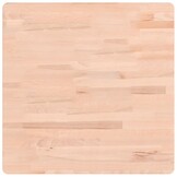 vidaXL Massief Beuken Tafelblad - Vierkant 60x60cm - 60% Korting
