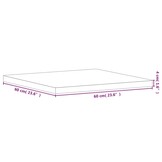 vidaXL Massief Beuken Tafelblad - Vierkant 60x60cm - 60% Korting