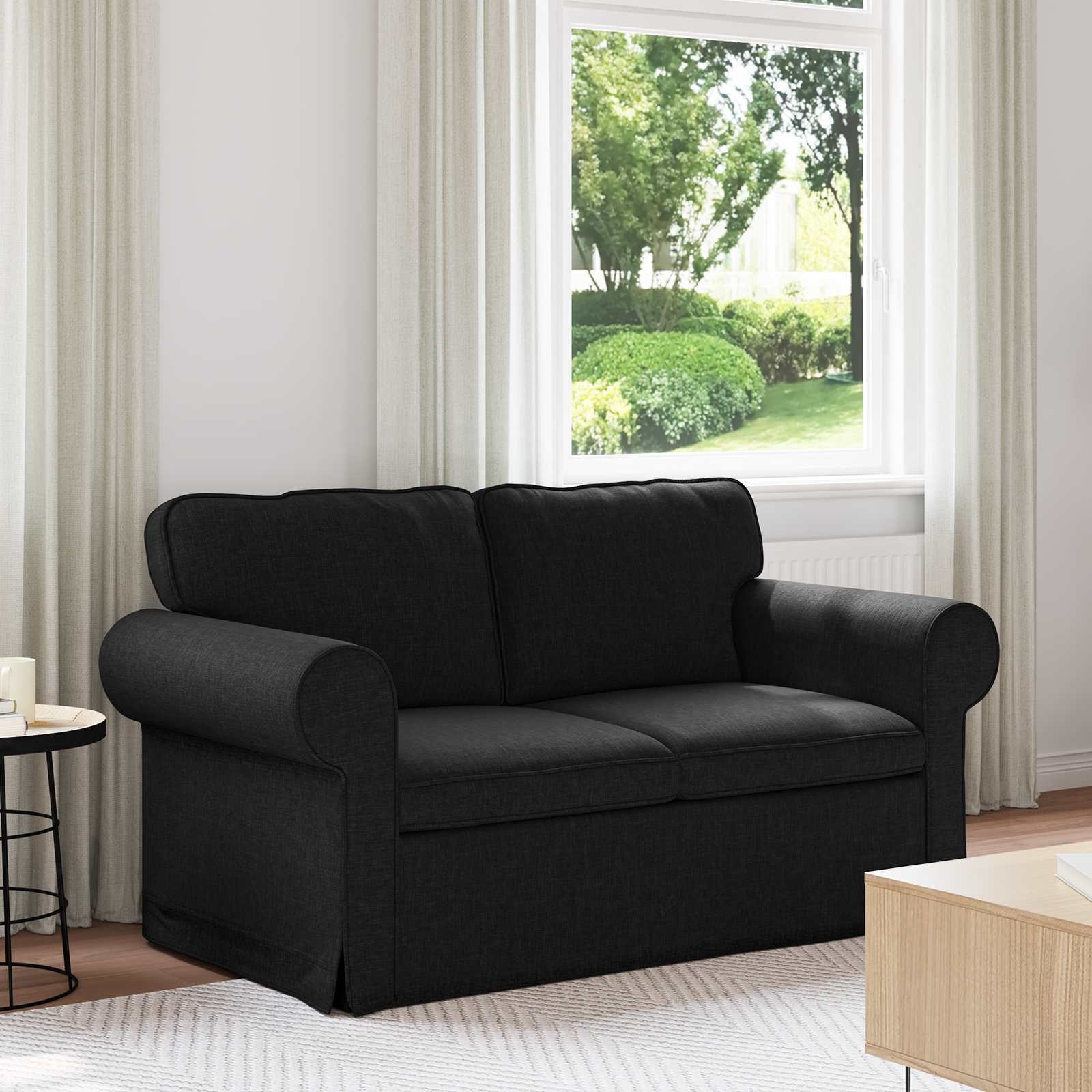 vidaXL Bank 120cm Zwart Metaal - Nu met 35% korting!