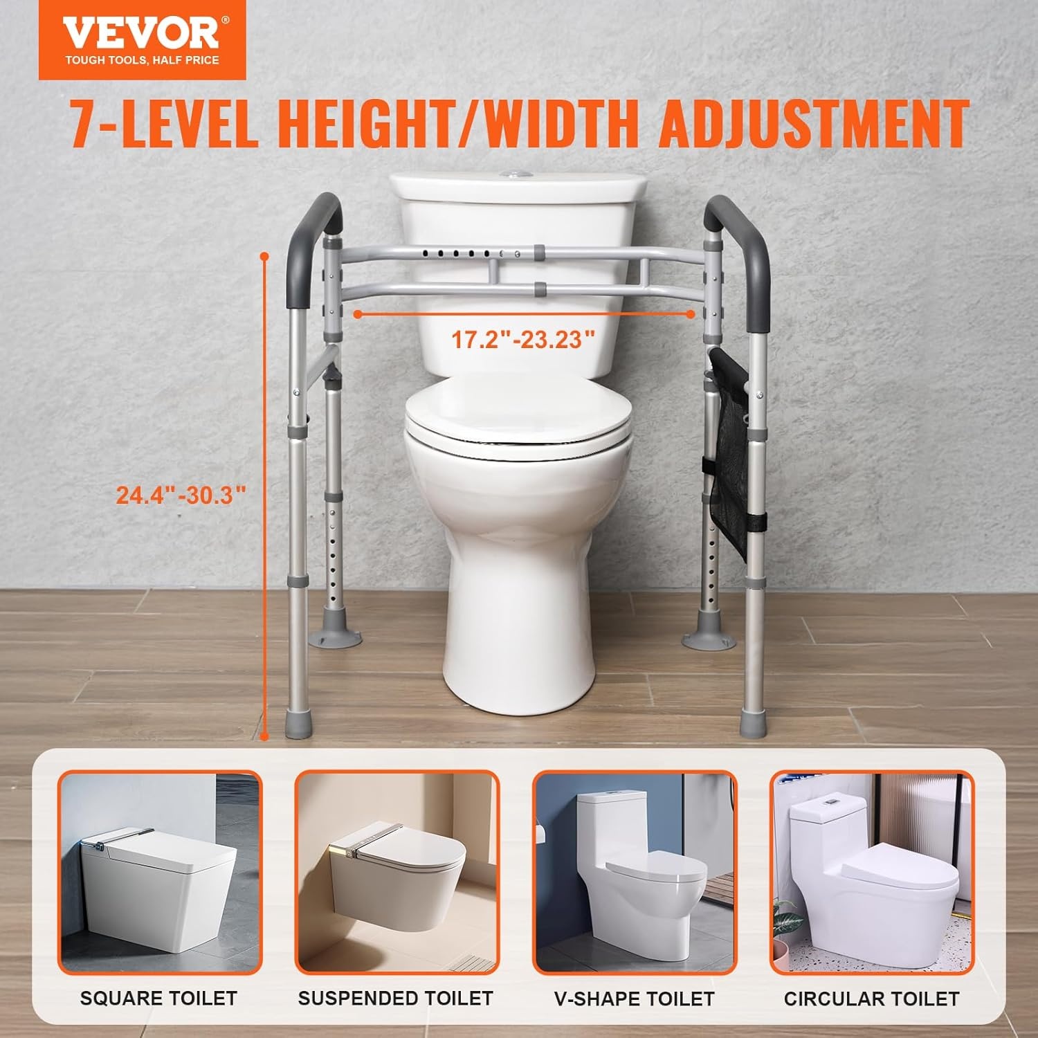 Opvouwbaar Toiletveiligheidsframe: 29% Korting!
