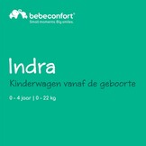 Bebeconfort Indra, Kinderwagen, 0-4 jaar (22 kg), Snelle Automatische Opvouwbare Kinderwagen, Geïntegreerde Vering, Compacte Kinderwagen, Vlakke Ligpositie, Compatibel met Autostoel, Mineral Graphite