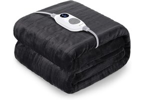 Elektrische Deken Flanel 130x180cm - 6 Warmtestanden met Timer - 64% Korting