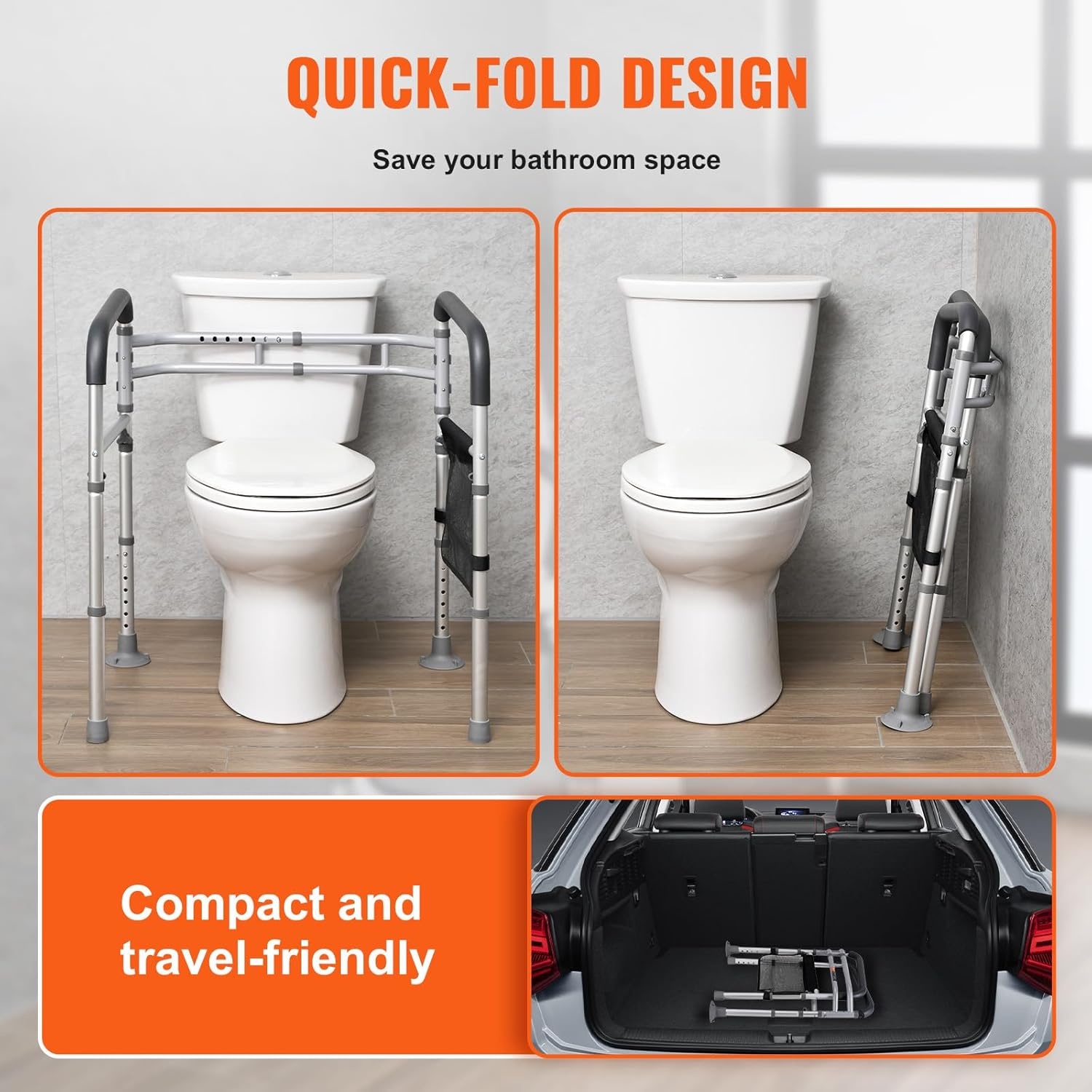 Opvouwbaar Toiletframe met 34% Korting - Voor Extra Zekerheid