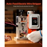 VEVOR Elektrische Kabelstripmachine 400W voor 1,5-40 mm Kabels - Zilver