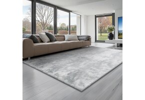 Hoogpolig Tapijt Lichtgrijs 1.83x2.74m - 34% Korting!