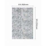 VEVOR Binnentapijt van zacht pluche met lange pool voor woonkamer, slaapkamer, modern hoogpolig esthetisch tapijt, pluisvrij, antislip, tie-dye, lichtgrijs, 1,8 x