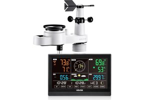 Draadloos Weerstation 5-in-1 | 7.5" VA-Display | Zonne-energie | 41% Korting
