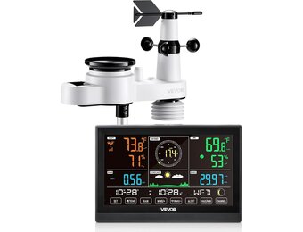 Draadloos Weerstation 5-in-1 met Zonne-energie | 34% Korting