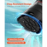 VEVOR Dompelpomp 690 W 17500 l/u voor vuil en schoon water van PP-GF20 met automatische vlotterschakelaar, lange kabel, max. hefhoogte 9 m, voor zwembad, tuin