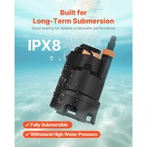 VEVOR Dompelpomp 690 W 17500 l/u voor vuil en schoon water van PP-GF20 met automatische vlotterschakelaar, lange kabel, max. hefhoogte 9 m, voor zwembad, tuin