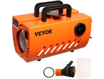 VEVOR Hete 620 W Druk voor Druk 33-89 cl 7,3-8,7 cm Diameter Sublimatiemachine 40-210 ℃ Aanpassing Gemakkelijk Aanpassing Afbeeldingen op Mok Beker, Zwart, Standaard