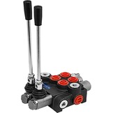 Vevor Hydraulische klep 2 spoel hydraulische directionele regelklep 11gpm hydraulische regelklep dubbelwerkend voor tractoren laders tanks zwart: industrieel en wetenschappelijk