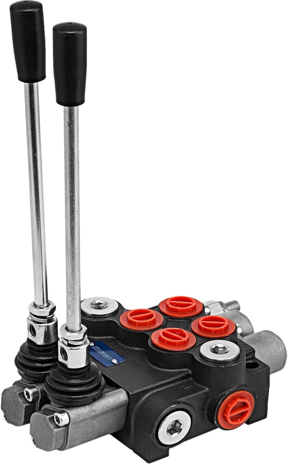 Vevor Hydraulische klep 2 spoel hydraulische directionele regelklep 11gpm hydraulische regelklep dubbelwerkend voor tractoren laders tanks zwart: industrieel en wetenschappelijk
