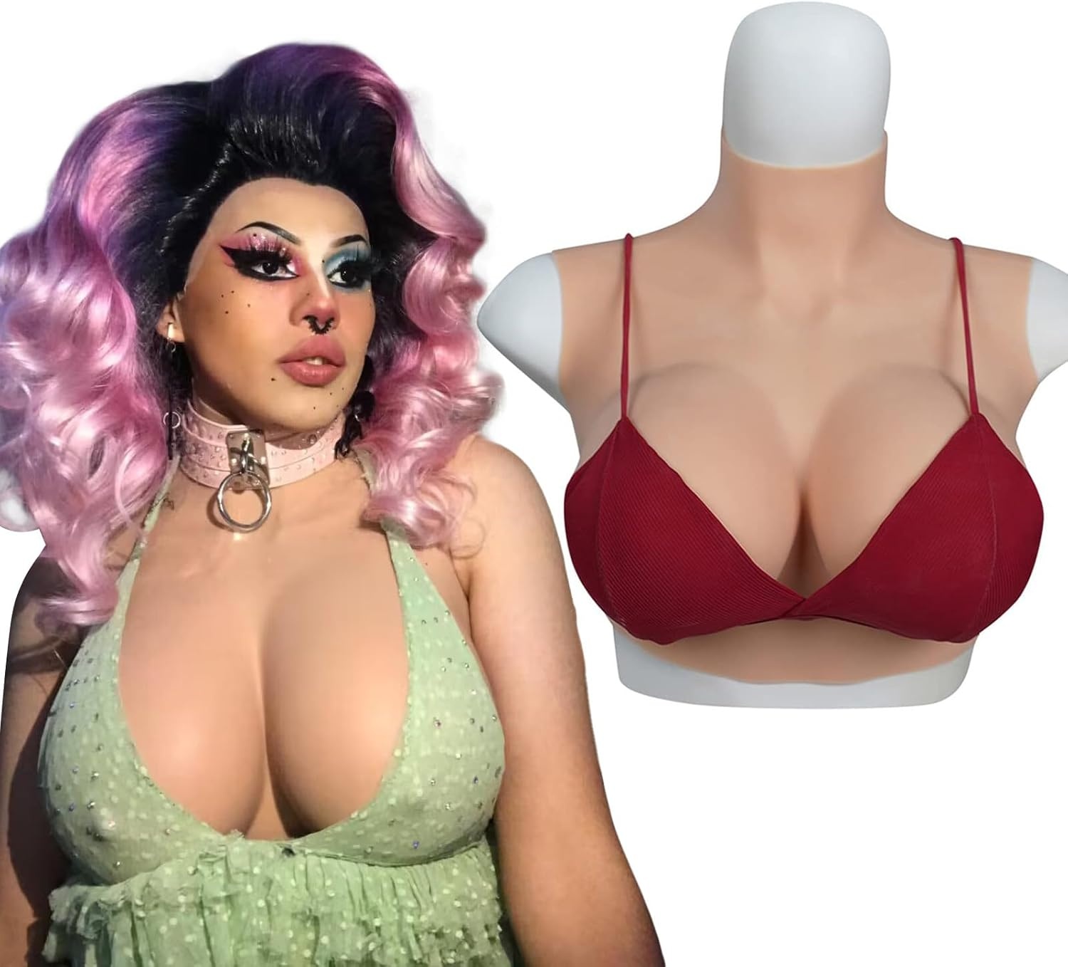 Zachte Siliconen Borsten B-G Cup voor Cosplay & Transgender