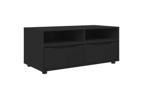 Zwarte TV-kast met Lade & Planken - 100cm Breed - 34% Korting