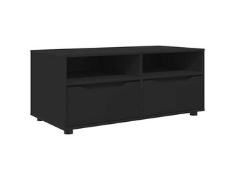 Zwarte TV-kast met Lade & Planken - 100cm Breed - 34% Korting