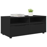 Zwarte TV-kast met Lade & Planken - 100cm Breed - 34% Korting