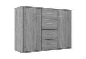 Dressoir 88x30x65 cm Bewerkt Hout Grijs Sonoma Eiken 29% Korting