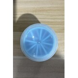 Hondenpootreiniger van siliconen, draagbaar, afneembaar, met microvezel handdoek voor honden, voor het reinigen van vuile voeten van huisdieren, blauw