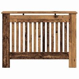 vidaXL Radiatorafdekking Oud Hout 112 x 19 x 81,5 cm Bewerkt hout