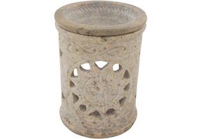 Geretourneerde Speksteen Geurlamp Zon H 11 cm met 35% Korting