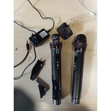 JYX Karaokemachine met 2 draadloze microfoons voor volwassenen, 8 inch subwoofer grote Bluetooth-luidspreker met 500W piekvermogen, PA-systeem met DJ-licht, rollende wielen en trolley (meerkleurig)