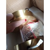 Moderne Plafondlamp Walnoothout met 5xBronzen LED, Dimbaar 3000K-6000K voor Woonkamer, Slaapkamer, Keuken, Eetkamer