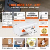 VEVOR Edesive Verzendlabelprinter, thermo-etiketteermachine