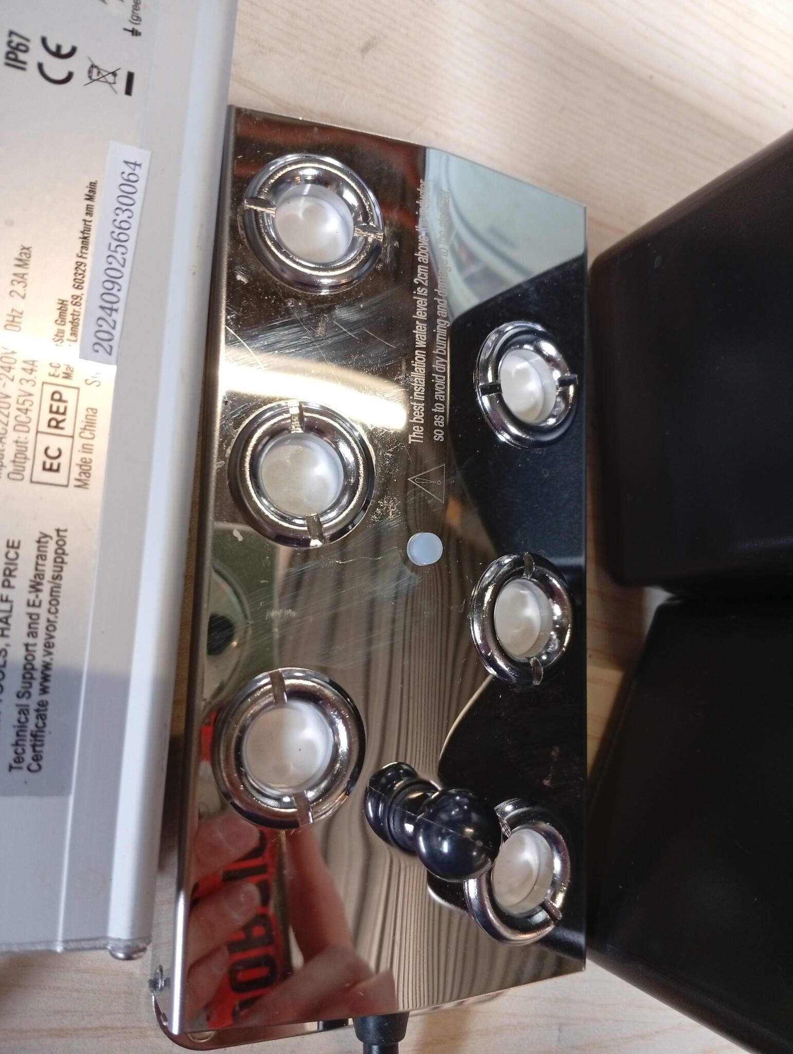VEVOR Ultrasone Vernevelaar 6-Kops - 4500 ml/u Rookmachine voor Vijver en Kweekkas