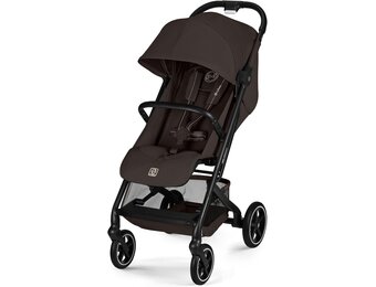 CYBEX Gold BEEZY Kinderwagen Met Ergonomische Ligstand, Vanaf De Geboorte Tot Ca. 4 Jaar (Max. 22 Kg), Compact Opvouwbaar, Gordelsysteem Met Één Hand Te Bedienen, Chocolate Brown