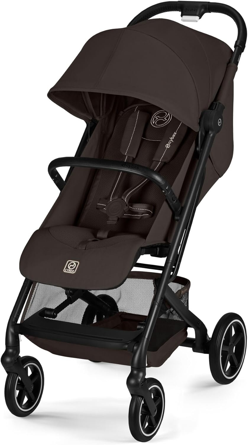 CYBEX Gold BEEZY Kinderwagen Met Ergonomische Ligstand, Vanaf De Geboorte Tot Ca. 4 Jaar (Max. 22 Kg), Compact Opvouwbaar, Gordelsysteem Met Één Hand Te Bedienen, Chocolate Brown