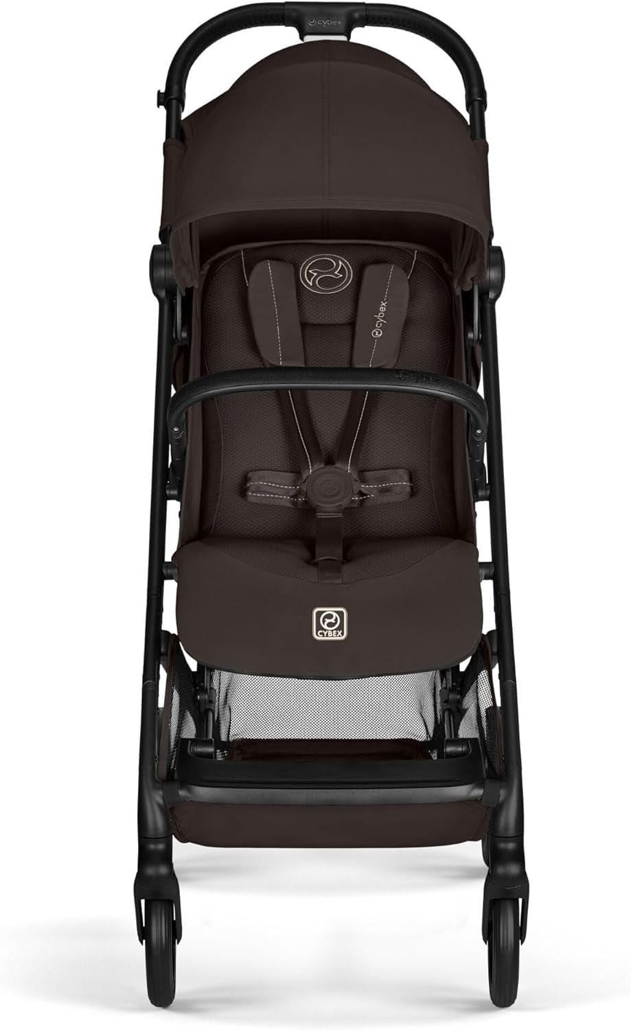 CYBEX Gold BEEZY Kinderwagen Met Ergonomische Ligstand, Vanaf De Geboorte Tot Ca. 4 Jaar (Max. 22 Kg), Compact Opvouwbaar, Gordelsysteem Met Één Hand Te Bedienen, Chocolate Brown