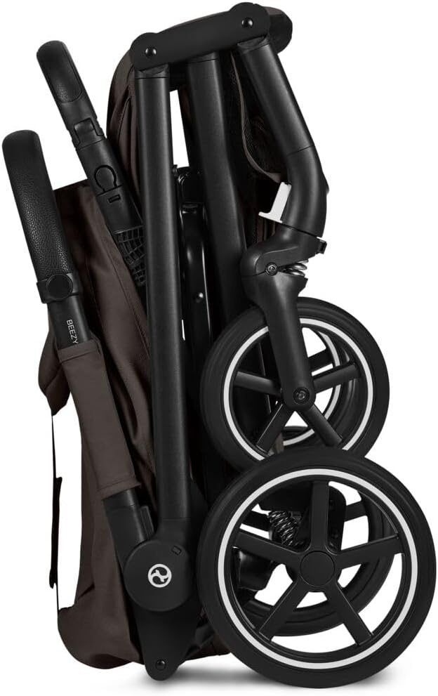 CYBEX Gold BEEZY Kinderwagen Met Ergonomische Ligstand, Vanaf De Geboorte Tot Ca. 4 Jaar (Max. 22 Kg), Compact Opvouwbaar, Gordelsysteem Met Één Hand Te Bedienen, Chocolate Brown