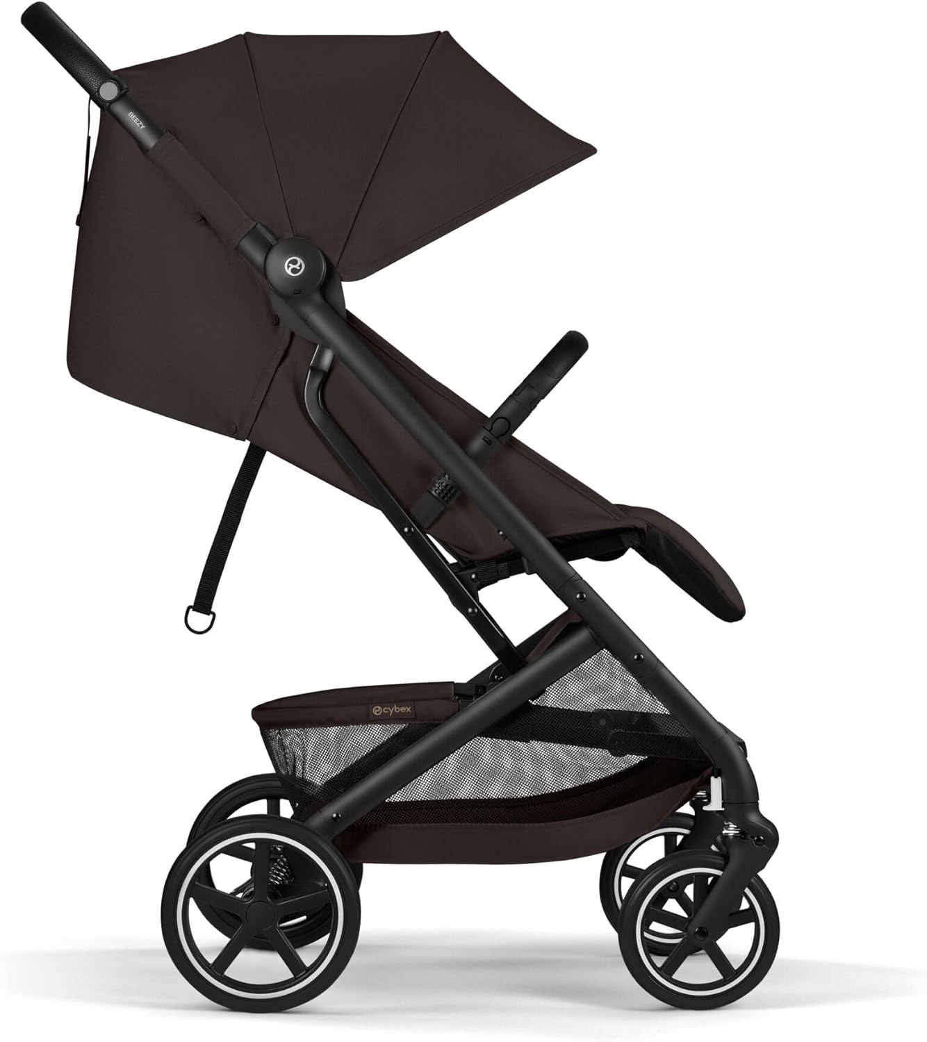 CYBEX Gold BEEZY Kinderwagen Met Ergonomische Ligstand, Vanaf De Geboorte Tot Ca. 4 Jaar (Max. 22 Kg), Compact Opvouwbaar, Gordelsysteem Met Één Hand Te Bedienen, Chocolate Brown
