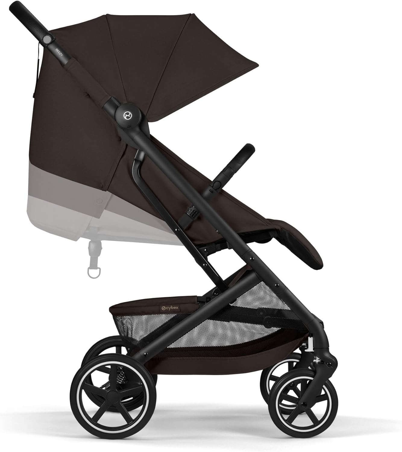 CYBEX Gold BEEZY Kinderwagen Met Ergonomische Ligstand, Vanaf De Geboorte Tot Ca. 4 Jaar (Max. 22 Kg), Compact Opvouwbaar, Gordelsysteem Met Één Hand Te Bedienen, Chocolate Brown