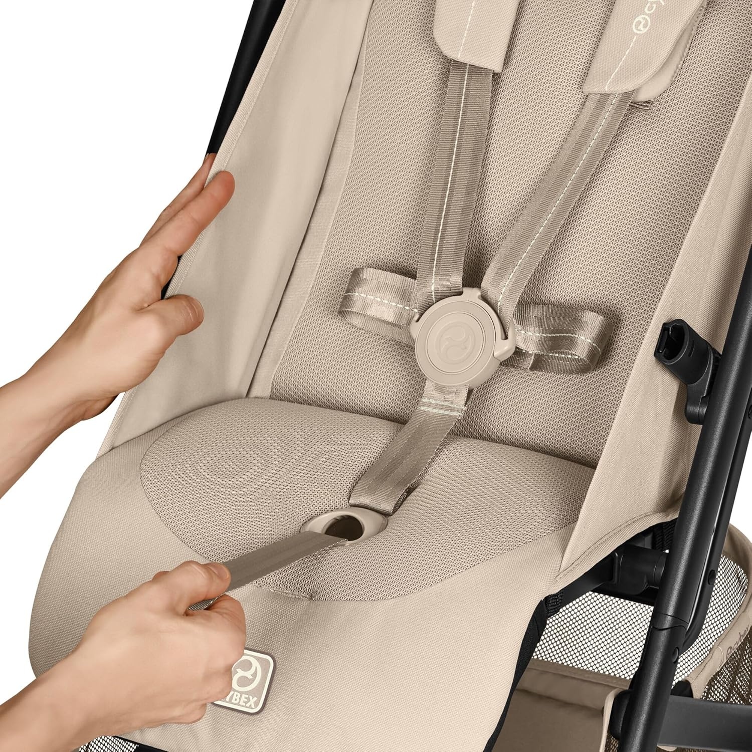 CYBEX Gold BEEZY Kinderwagen Met Ergonomische Ligstand, Vanaf De Geboorte Tot Ca. 4 Jaar (Max. 22 Kg), Compact Opvouwbaar, Gordelsysteem Met Één Hand Te Bedienen, Chocolate Brown