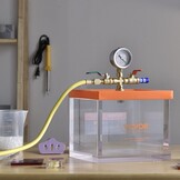 VEVOR Vacuümkamer 7,57 l, multifunctionele acryl vacuüm ontgassingskamer, transparante vacuümkamer voor het ontgassen van hars, ontgassing, ontgassing van gips, vacuümafzuiging acryl