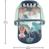 Fisher-Price BabyGym Speelmat voor Pasgeborenen met Trappel en Speel Piano Muziekspeelgoed en Speelgoed voor Spelen op de Buik, Marineblauw Hertje [Amazon Exclusive], HKX37
