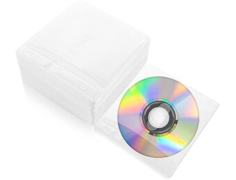 200 Stuks Transparante CD/DVD Hoezen 13 x 14.5 cm Dubbelzijdig voor Opslag