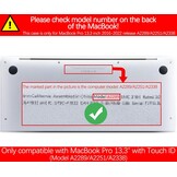 Hardcase MacBook Pro 13" (2016-2022) Abstract Landschap met Toetsenbordhoes & Screenprotector | 72% Korting