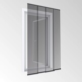 Windhager Insectenbescherming PLUS deurgordijn Easy lamellengordijn vliegengaas individueel in te korten, 120 x 250 cm, antraciet, 04315 - Maat 120 x 250 cm