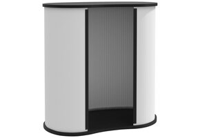 Inklapbare Beursbalie Houtlook Zwart/Wit - 41% Korting